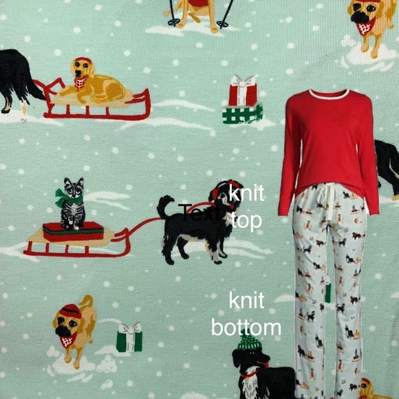 LandsEnd Other - LANDSEND Women's Plus Size Cotton Knit Pajama Set Long Sleeve T-Shirt and Pants